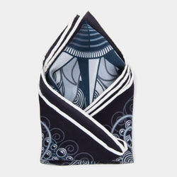 Through Stellar Labyrinths | Blue | Satin