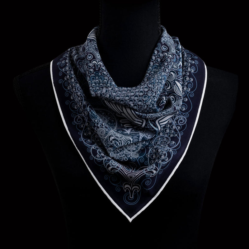 Unfolding Far His Pinions | x4 | Navy