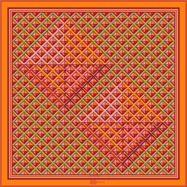 THE GODS CONVENED | Tangerine | Satin