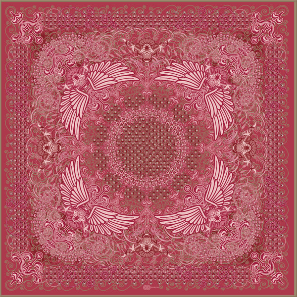 Unfolding Far His Pinions | x4 | Pink